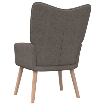 vidaXL Πολυθρόνα Relax Χρώμα Taupe Υφασμάτινη 61,5x69x95,5cm 1 τεμ.