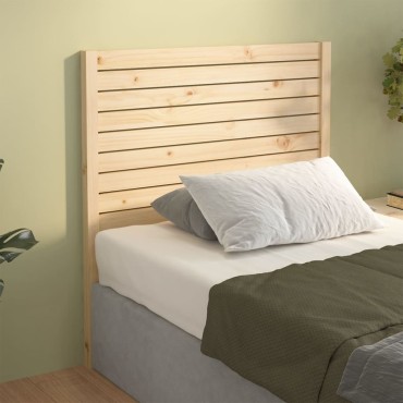 vidaXL Κεφαλάρι Κρεβατιού 81x4x100cm από Μασίφ Ξύλο Πεύκου 1 τεμ.