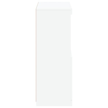 vidaXL Nτουλάπι Βοηθητικό με Φώτα LED Λευκό από Επεξεργασμένο ξύλο 60,5x37x100cm