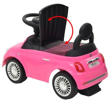vidaXL Περπατούρα Fiat 500 Ροζ