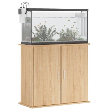 vidaXL Βάση Ενυδρείου Sonoma Δρυς 81x36x73 εκ. από Επεξεργασμένο Ξύλο