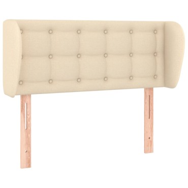 vidaXL Κεφαλάρι με Πτερύγια Κρεμ 103x23x78/88cm Υφασμάτινο 1 τεμ.