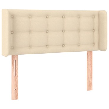 vidaXL Κεφαλάρι με Πτερύγια Κρεμ 103x16x78/88cm Υφασμάτινο 1 τεμ.