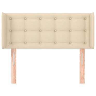 vidaXL Κεφαλάρι με Πτερύγια Κρεμ 103x16x78/88cm Υφασμάτινο 1 τεμ.