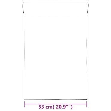 vidaXL Ταπετσαρία 3D Μονόχρωμη Λευκή 10x0,53μ Non-woven