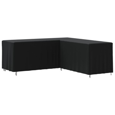 vidaXL Καλύμματα Γωνιακού Καναπέ 2 τεμ. 254x254x80cm Ύφ. Oxford 420D