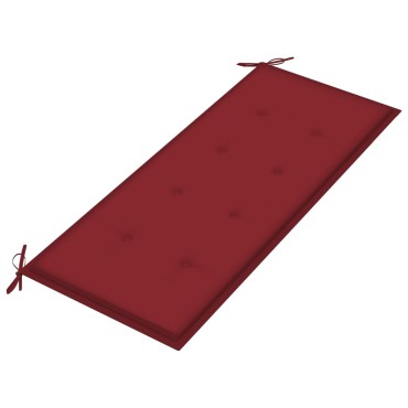vidaXL Παγκάκι Κήπου από Μπαμπού με Μαξιλάρι 120x55x90cm 1 τεμ.