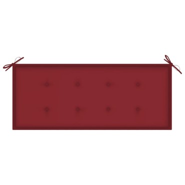 vidaXL Παγκάκι Κήπου από Μπαμπού με Μαξιλάρι 120x55x90cm 1 τεμ.