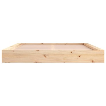 vidaXL Πλαίσιο Κρεβατιού 120x200cm από Μασίφ Ξύλο 1 τεμ. - Μονό