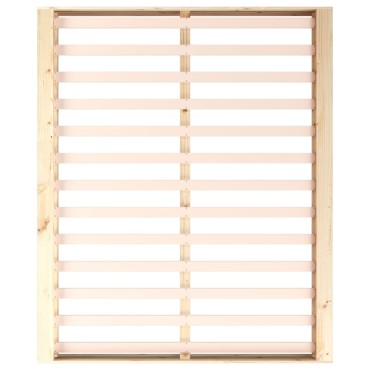vidaXL Πλαίσιο Κρεβατιού 120x200cm από Μασίφ Ξύλο 1 τεμ. - Μονό