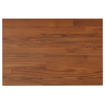 vidaXL Πάγκος Μπάνιου Σκ. Καφέ 60x40x2,5 εκ. Επεξ. Μασίφ Ξύλο