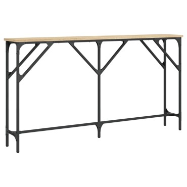 vidaXL Τραπέζι Κονσόλα Sonoma Δρυς 140x23x75cm από Επεξεργ. Ξύλο 1 τεμ.