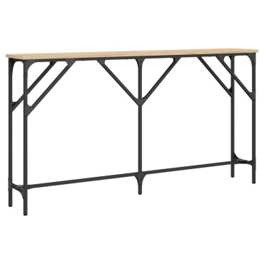 vidaXL Τραπέζι Κονσόλα Sonoma Δρυς 140x23x75cm από Επεξεργ. Ξύλο 1 τεμ.