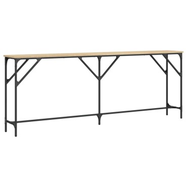 vidaXL Τραπέζι Κονσόλα Sonoma Δρυς 200x29x75cm Επεξεργασμένο Ξύλο 1 τεμ.
