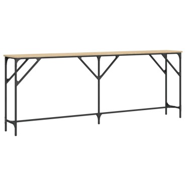 vidaXL Τραπέζι Κονσόλα Sonoma Δρυς 200x29x75cm Επεξεργασμένο Ξύλο 1 τεμ.