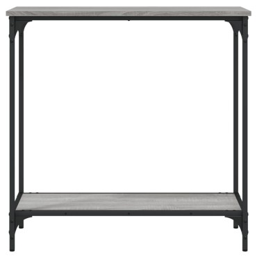 vidaXL Τραπέζι Κονσόλα Γκρι Sonoma 75x30,5x75cm Επεξεργ. Ξύλο 1 τεμ.