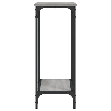 vidaXL Τραπέζι Κονσόλα Γκρι Sonoma 75x30,5x75cm Επεξεργ. Ξύλο 1 τεμ.