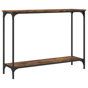 vidaXL Τραπέζι Κονσόλα Καπνιστή Δρυς 101x30,5x75cm Επεξεργασμένο Ξύλο 1 τεμ.