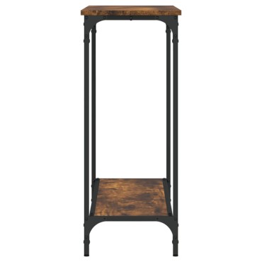 vidaXL Τραπέζι Κονσόλα Καπνιστή Δρυς 101x30,5x75cm Επεξεργασμένο Ξύλο 1 τεμ.