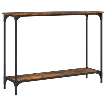 vidaXL Τραπέζι Κονσόλα Καπνιστή Δρυς 101x30,5x75cm Επεξεργασμένο Ξύλο 1 τεμ.