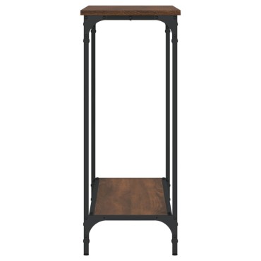 vidaXL Τραπέζι Κονσόλα Καφέ Δρυς 101x30,5x75cm Επεξεργασμένο Ξύλο 1 τεμ.