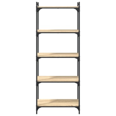 vidaXL Βιβλιοθήκη 5 Επιπέδων Sonoma Δρυς 60x30x154cm Επεξεργ. Ξύλο 1 τεμ.