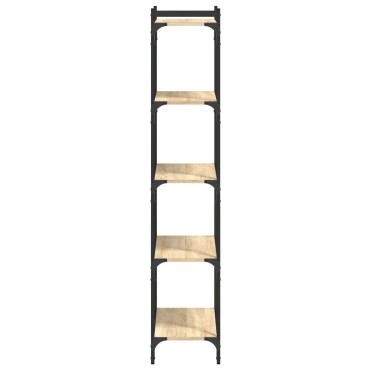 vidaXL Βιβλιοθήκη 5 Επιπέδων Sonoma Δρυς 60x30x154cm Επεξεργ. Ξύλο 1 τεμ.