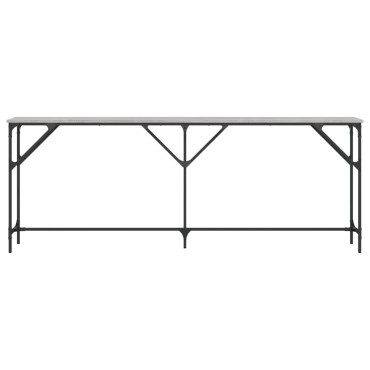 vidaXL Τραπέζι Κονσόλα Γκρι Sonoma 200x29x75cm Επεξεργασμένο Ξύλο 1 τεμ.