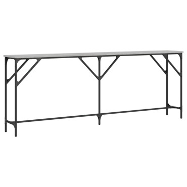 vidaXL Τραπέζι Κονσόλα Γκρι Sonoma 200x29x75cm Επεξεργασμένο Ξύλο 1 τεμ.