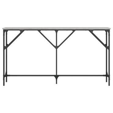 vidaXL Τραπέζι Κονσόλα Γκρι Sonoma 140x23x75cm Επεξεργ. από Ξύλο 1 τεμ.