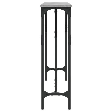 vidaXL Τραπέζι Κονσόλα Γκρι Sonoma 140x23x75cm Επεξεργ. από Ξύλο 1 τεμ.