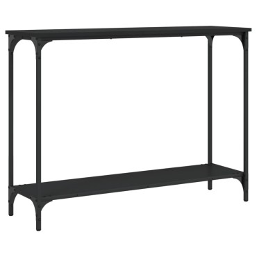 vidaXL Τραπέζι Κονσόλα Μαύρο 101x30,5x75cm από Επεξεργ. Ξύλο 1 τεμ.