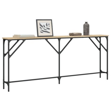 vidaXL Τραπέζι Κονσόλα Sonoma Δρυς 180x23x75cm Επεξεργασμένο Ξύλο 1 τεμ.