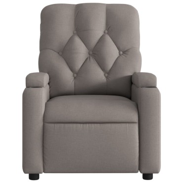 vidaXL Πολυθρόνα Ανακλινόμενη Taupe Υφασμάτινη 74x86,5x93,5cm 1 τεμ.