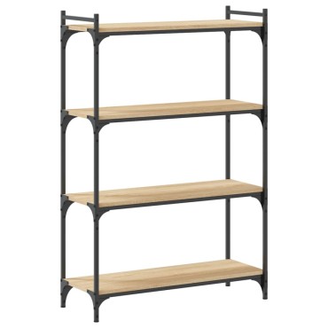 vidaXL Βιβλιοθήκη 4 Επιπέδων Sonoma Δρυς 80x30x120cm Επεξεργ. Ξύλο 1 τεμ.