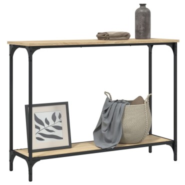 vidaXL Τραπέζι Κονσόλα Sonoma Δρυς 101x30,5x75cm Επεξεργασμένο Ξύλο 1 τεμ.