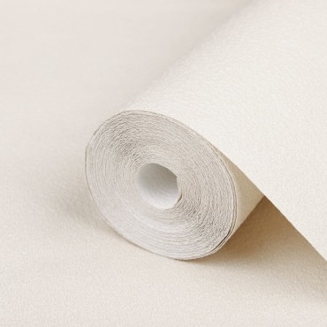 vidaXL Ταπετσαρία 3D Μονόχρωμη Κρεμ 10x0,53μ Non-woven