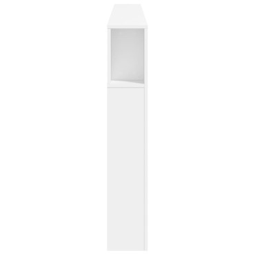 vidaXL Κεφαλάρι Κρεβατιού με LED Λευκό 220x18,5x103,5cm Επεξεργ. Ξύλο 1 τεμ.
