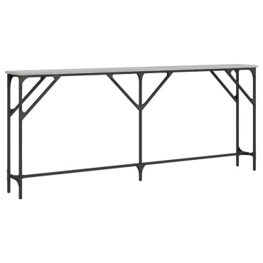 vidaXL Τραπέζι Κονσόλα Γκρι Sonoma 180x23x75cm Επεξεργασμένο Ξύλο 1 τεμ.