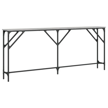 vidaXL Τραπέζι Κονσόλα Γκρι Sonoma 180x23x75cm Επεξεργασμένο Ξύλο 1 τεμ.