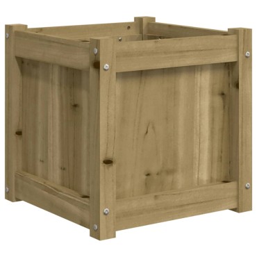 vidaXL Ζαρντινιέρα 40 x 40 x 40 εκ. Εμποτισμ. Ξύλο Πεύκου