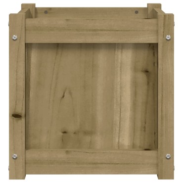 vidaXL Ζαρντινιέρα 40 x 40 x 40 εκ. Εμποτισμ. Ξύλο Πεύκου