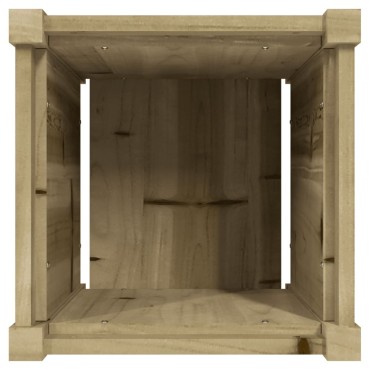vidaXL Ζαρντινιέρα 40 x 40 x 40 εκ. Εμποτισμ. Ξύλο Πεύκου