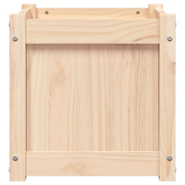 vidaXL Ζαρντινιέρα 40 x 40 x 40 εκ. από Μασίφ Ξύλο Πεύκου