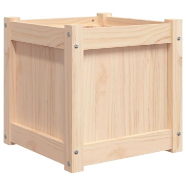 vidaXL Ζαρντινιέρα 40 x 40 x 40 εκ. από Μασίφ Ξύλο Πεύκου