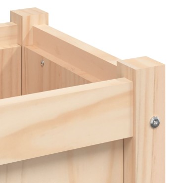 vidaXL Ζαρντινιέρα 40 x 40 x 40 εκ. από Μασίφ Ξύλο Πεύκου