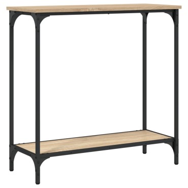 vidaXL Τραπέζι Κονσόλα Sonoma Δρυς 75x30,5x75cm Επεξεργ. Ξύλο 1 τεμ.