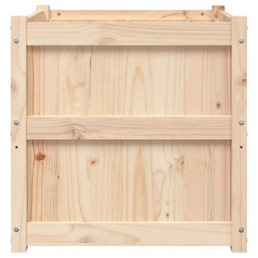 vidaXL Ζαρντινιέρα 60 x 60 x 60 εκ. από Μασίφ Ξύλο Πεύκου