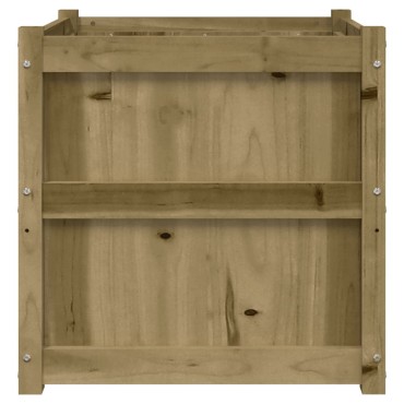 vidaXL Ζαρντινιέρα 60 x 60 x 60 εκ. από Εμποτισμένο Ξύλο Πεύκου