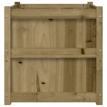 vidaXL Ζαρντινιέρα 60 x 60 x 60 εκ. από Εμποτισμένο Ξύλο Πεύκου